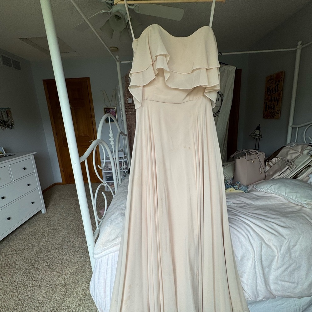 Elegant Cream KENNEDY BLUE Strapless Dress